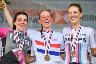 Alice Barnes dons British champion jersey at home Women's WorldTour RideLondon