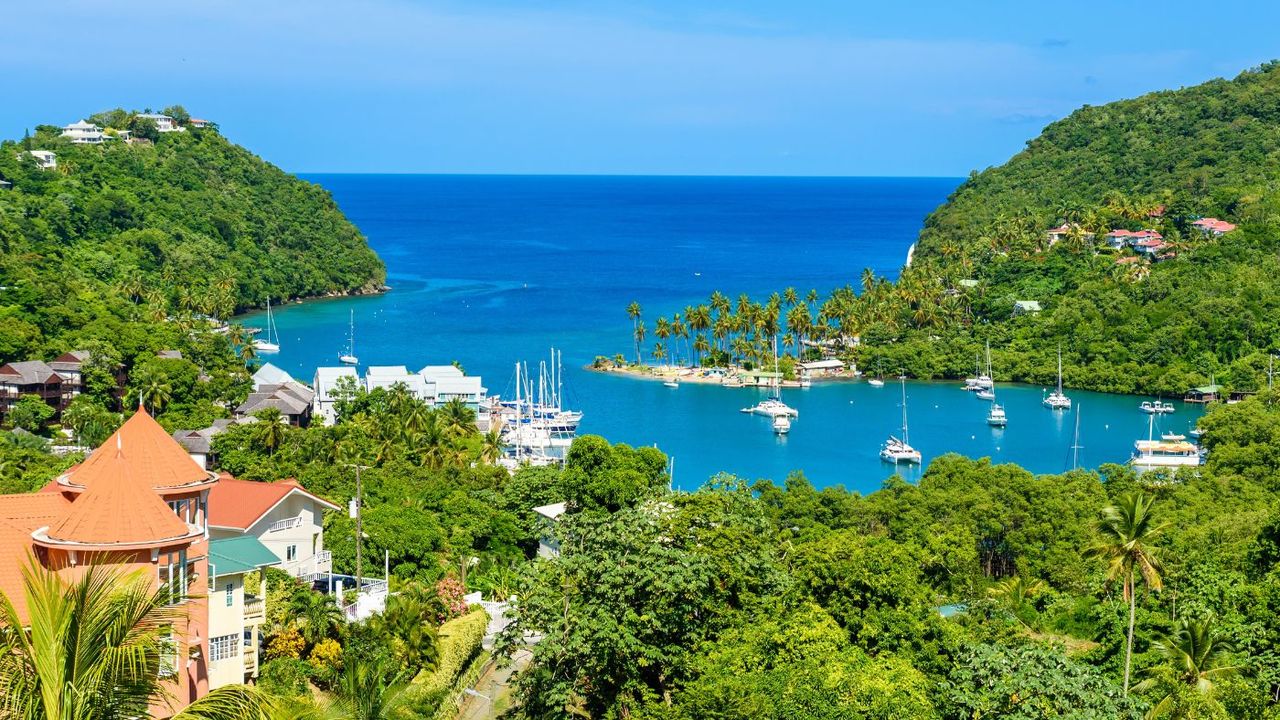 Marigot Bay in Saint Lucia 