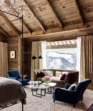Montana Ski Chalet Master Bedroom