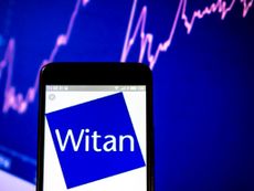 Witan Investment Trust plc company logo displayed on a smartphone.