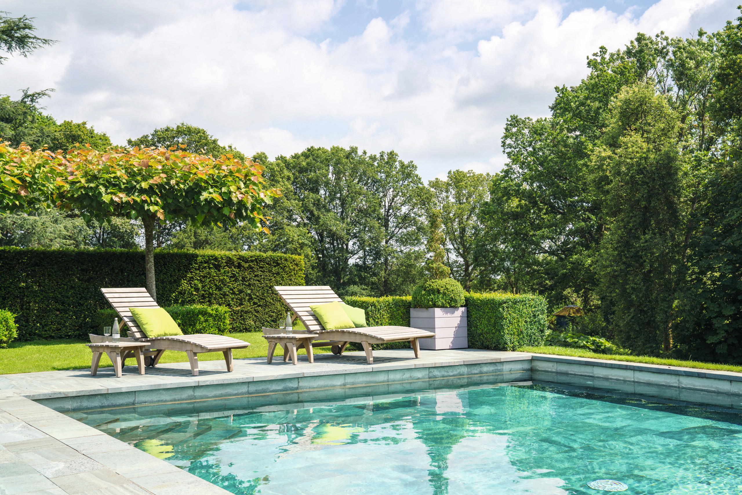 A pair of King Lizard loungers made by Gaze Burvill at its premises in Hampshire’s Meon valley, chosen by James Alexander-Sinclair