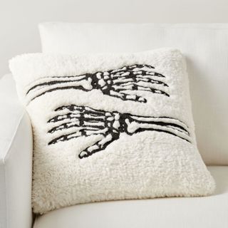 White skeleton cushion