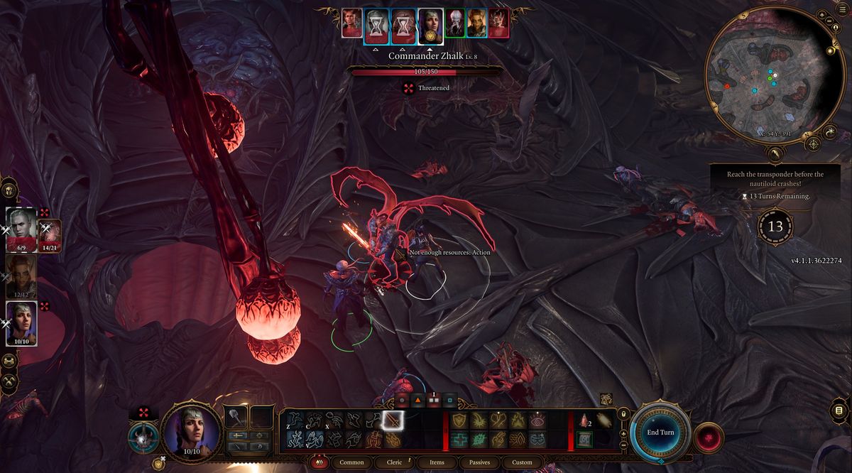 tactical view of Zhalk fight