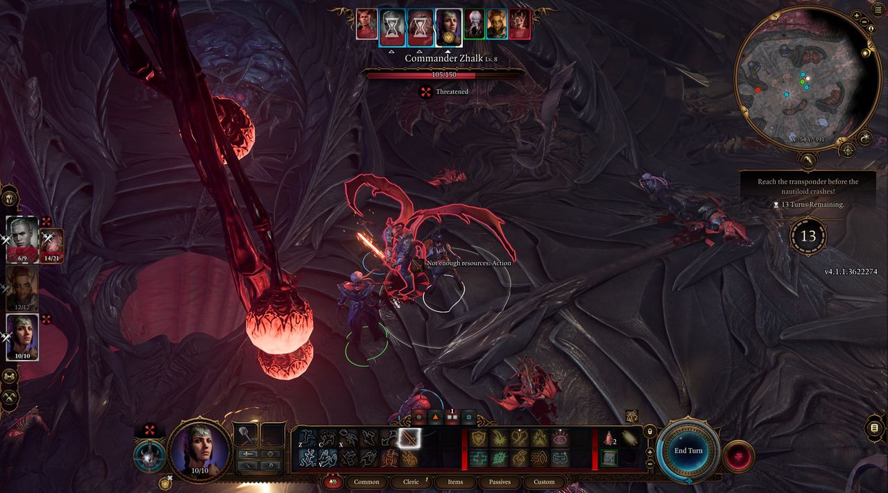 tactical view of Zhalk fight