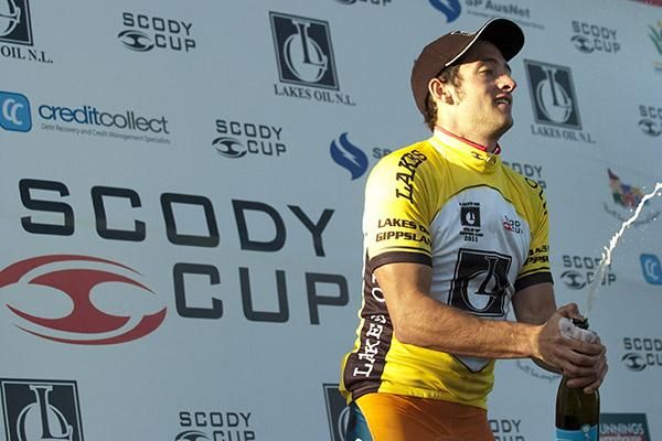 Nathan Haas (Genesys Wealth Advisers) has a twenty second lead over Bradley Linfield (Plan B) with three stages remaining.
