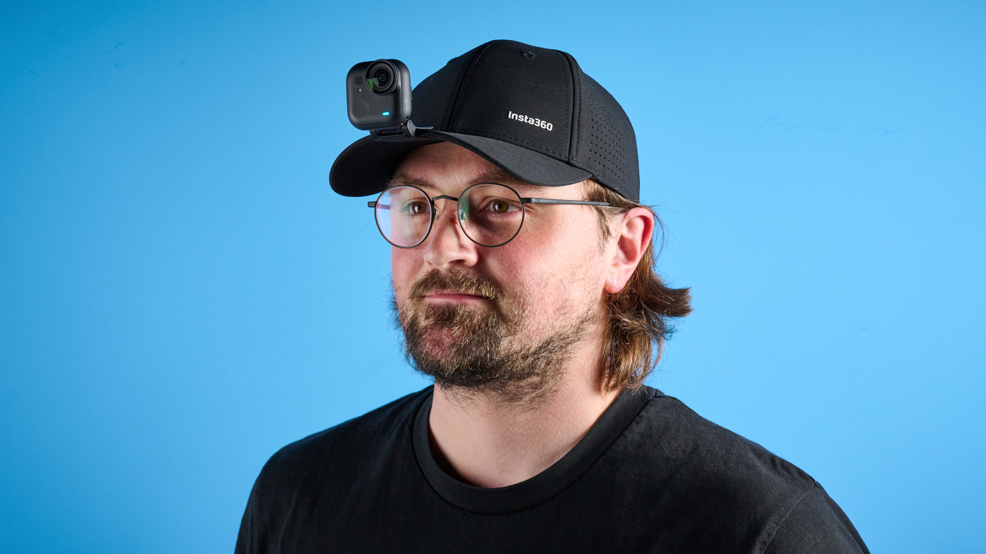 Insta360 Go Ultra on a cap peak