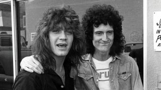 Eddie Van Halen and Brian May together