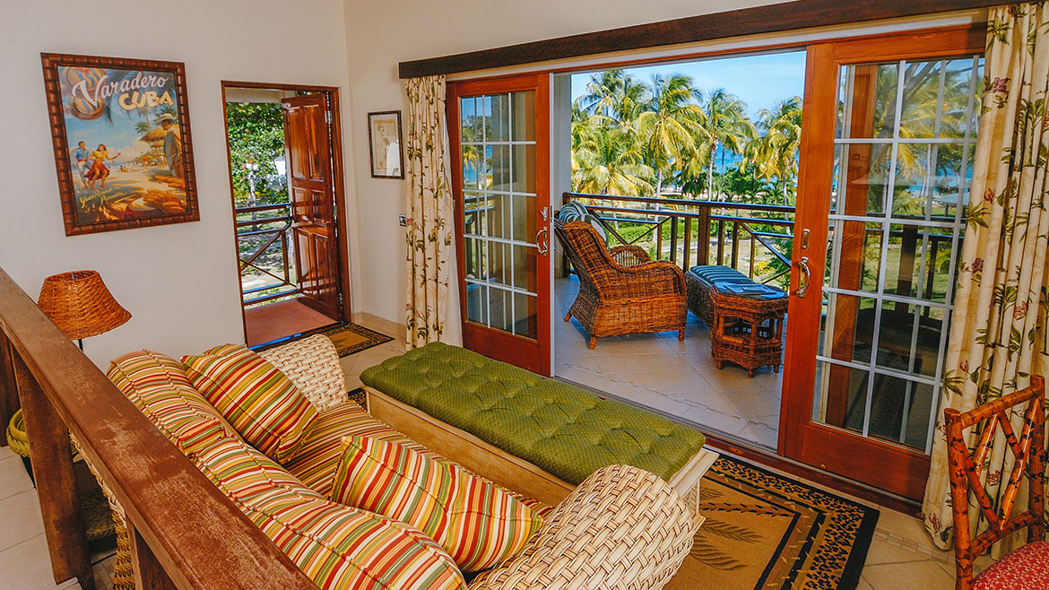 A suite interior at Bequia Beach Hotel