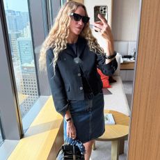 Olympia Gayot of J.Crew Instagram selfie