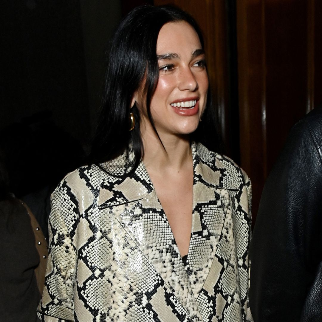 Dua Lipa wore a green bra and jeans with rare Nike Jacquemus moon sneakers