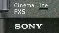 Close-up mockup image of the Sony FX5 top plate