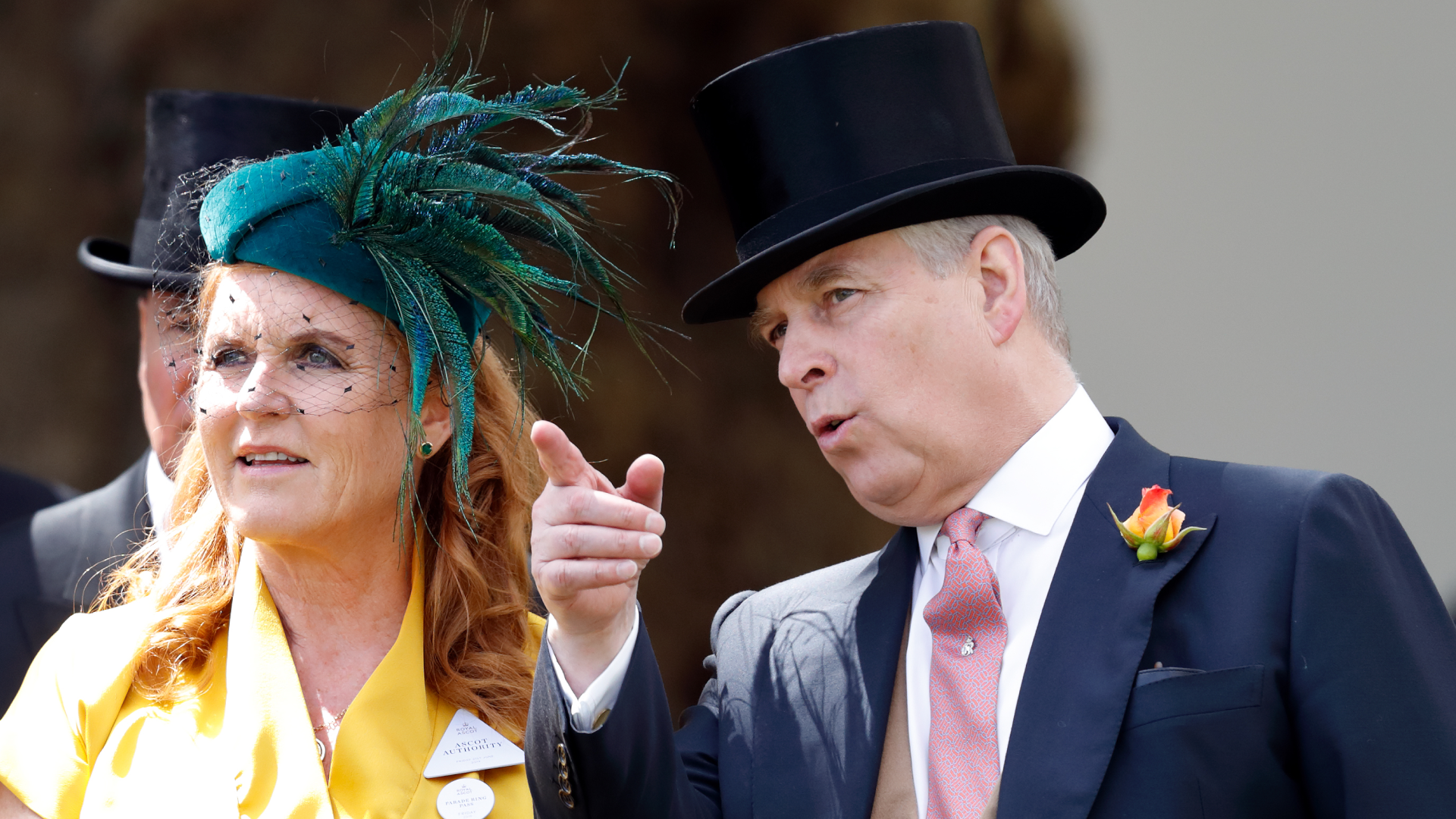 Sarah Ferguson and Prince andrew at Royal Ascot