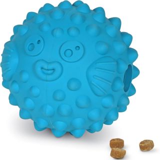 Brightkins Tough & Tumble Treat Dispenser Large Pufferfish