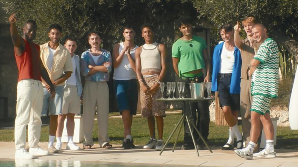 The I Kissed a Boy season 2 contestants lined up together at the masseria
