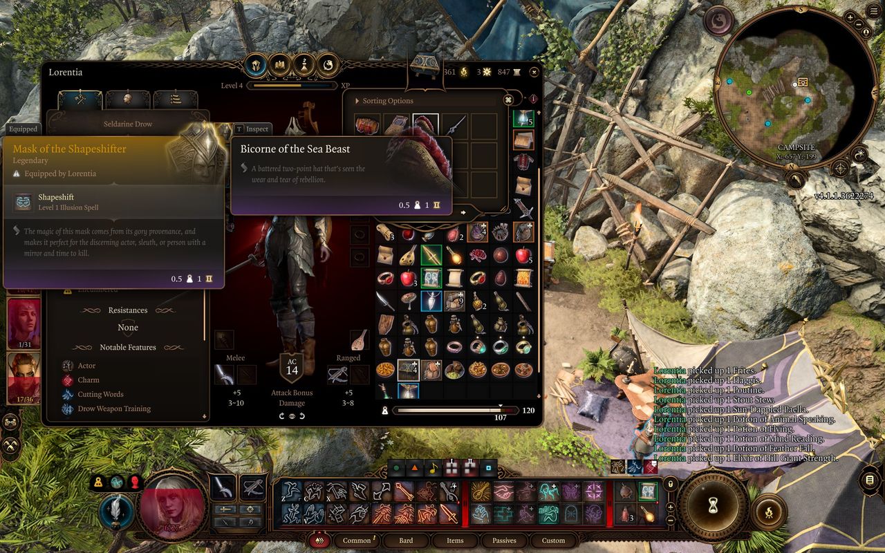 looting the bicorne of the sea beast hat
