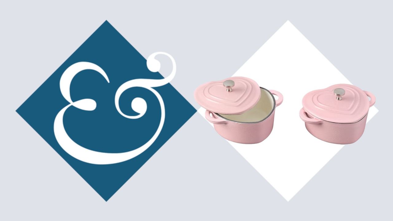 ALDI pink heart-shaped mini cocottes