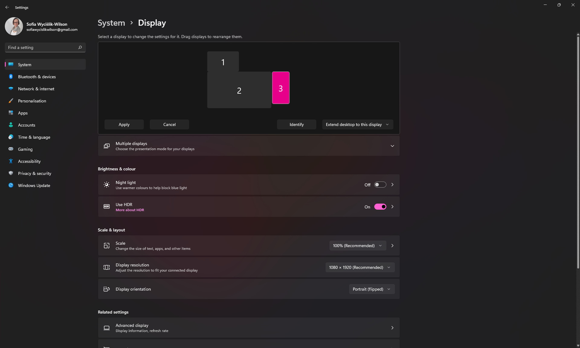 Moniteur Windows 11 étape 3
