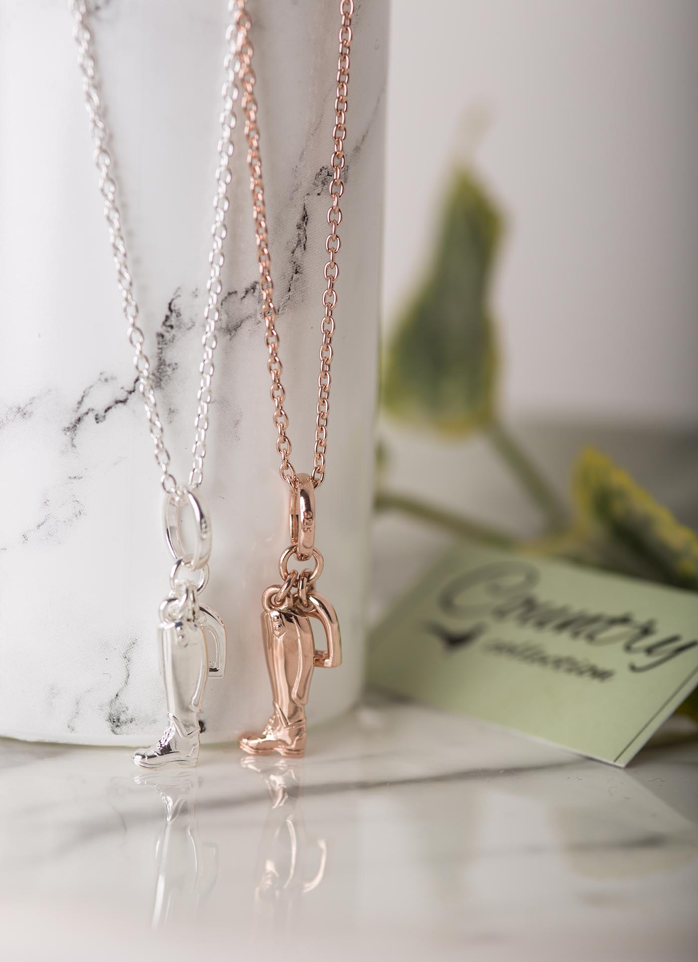 stirrup and boot pendants
