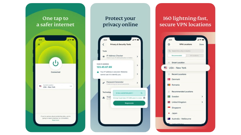 ExpressVPN est le meileur VPN pour Iphone