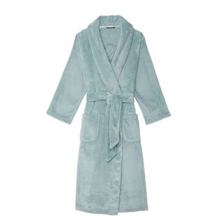 Light blue fluffy robe