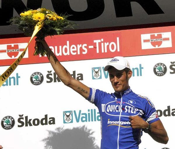 Alessandro Proni (Quickstep-Innergetic) on the podium.