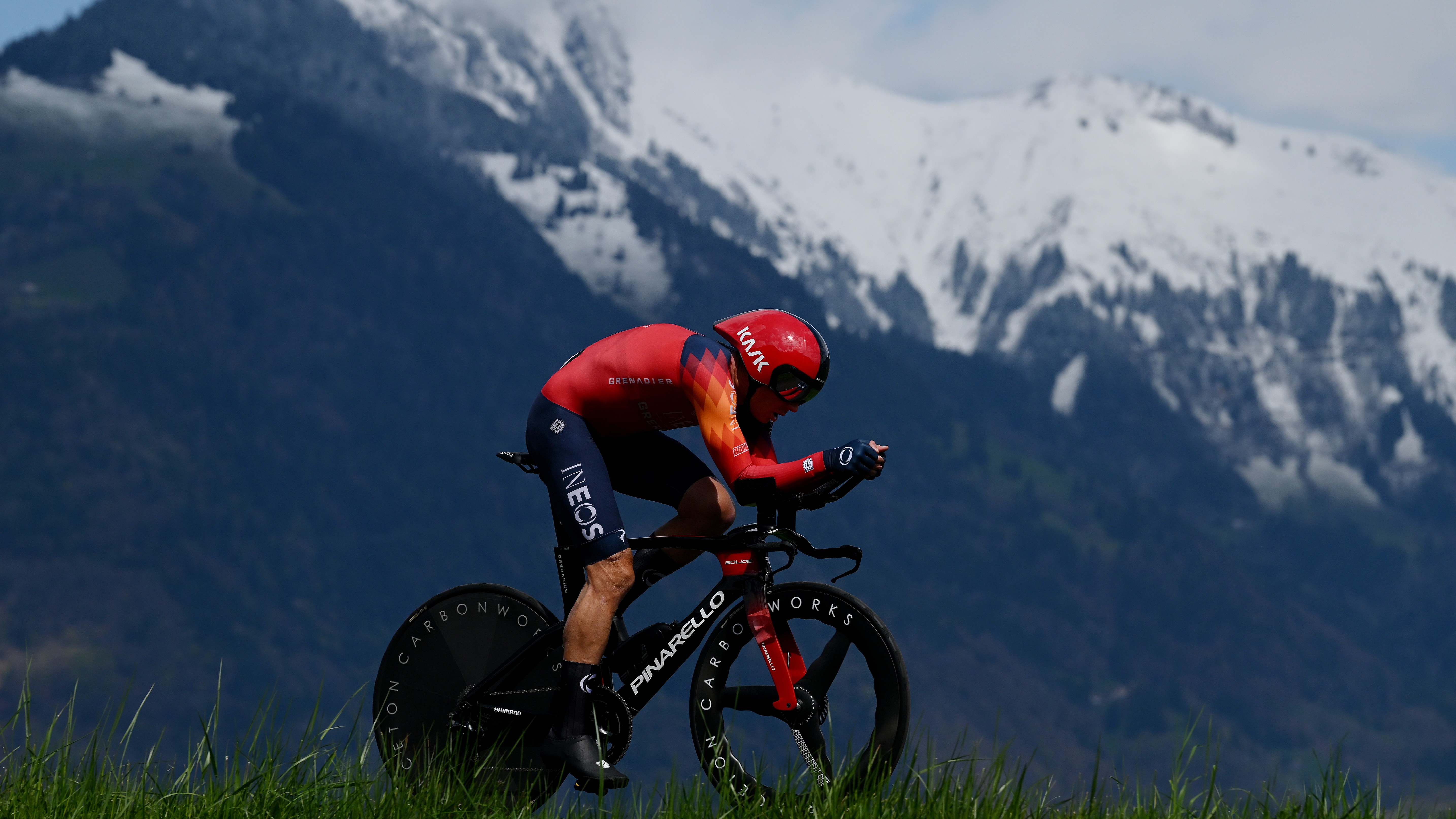 Cameron Wurf during the Tour de Romandie