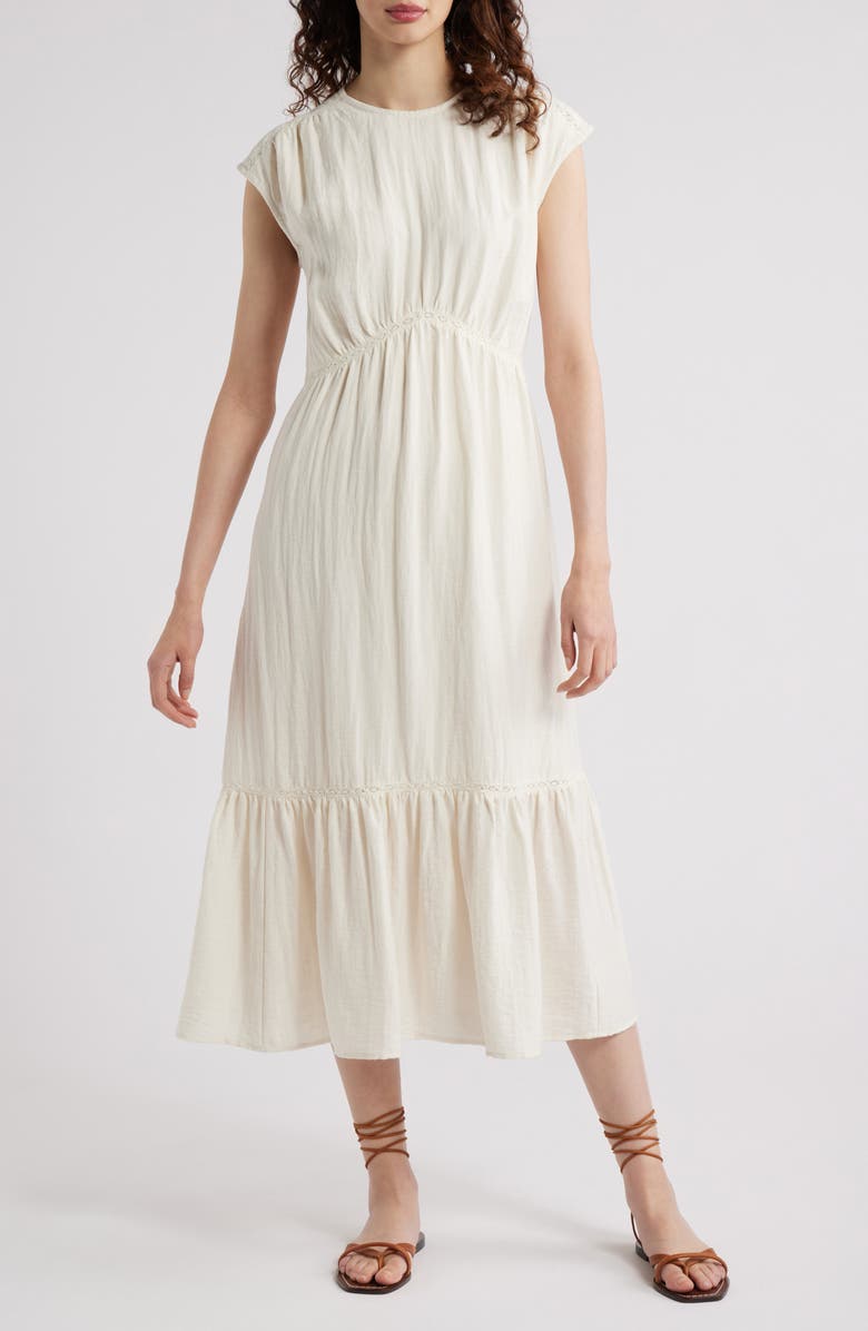 Lace Inset Maxi Dress
