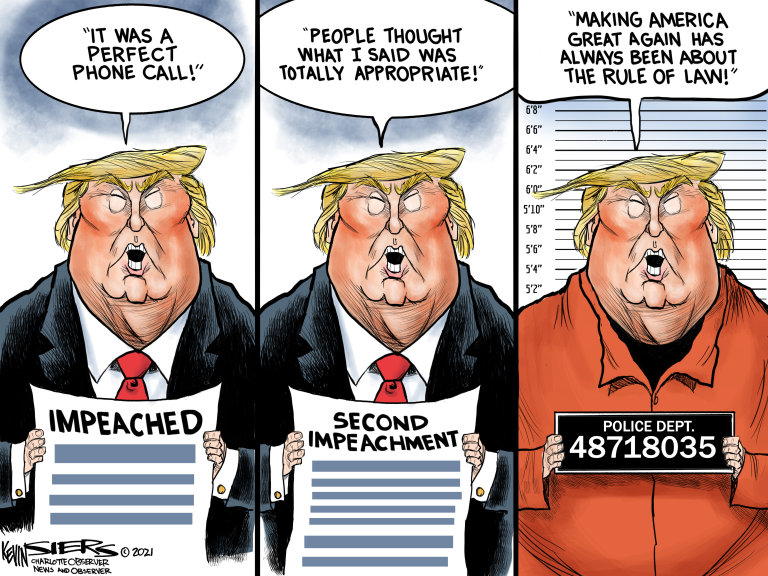Political Cartoon U.S. Trump Capitol riot The Week