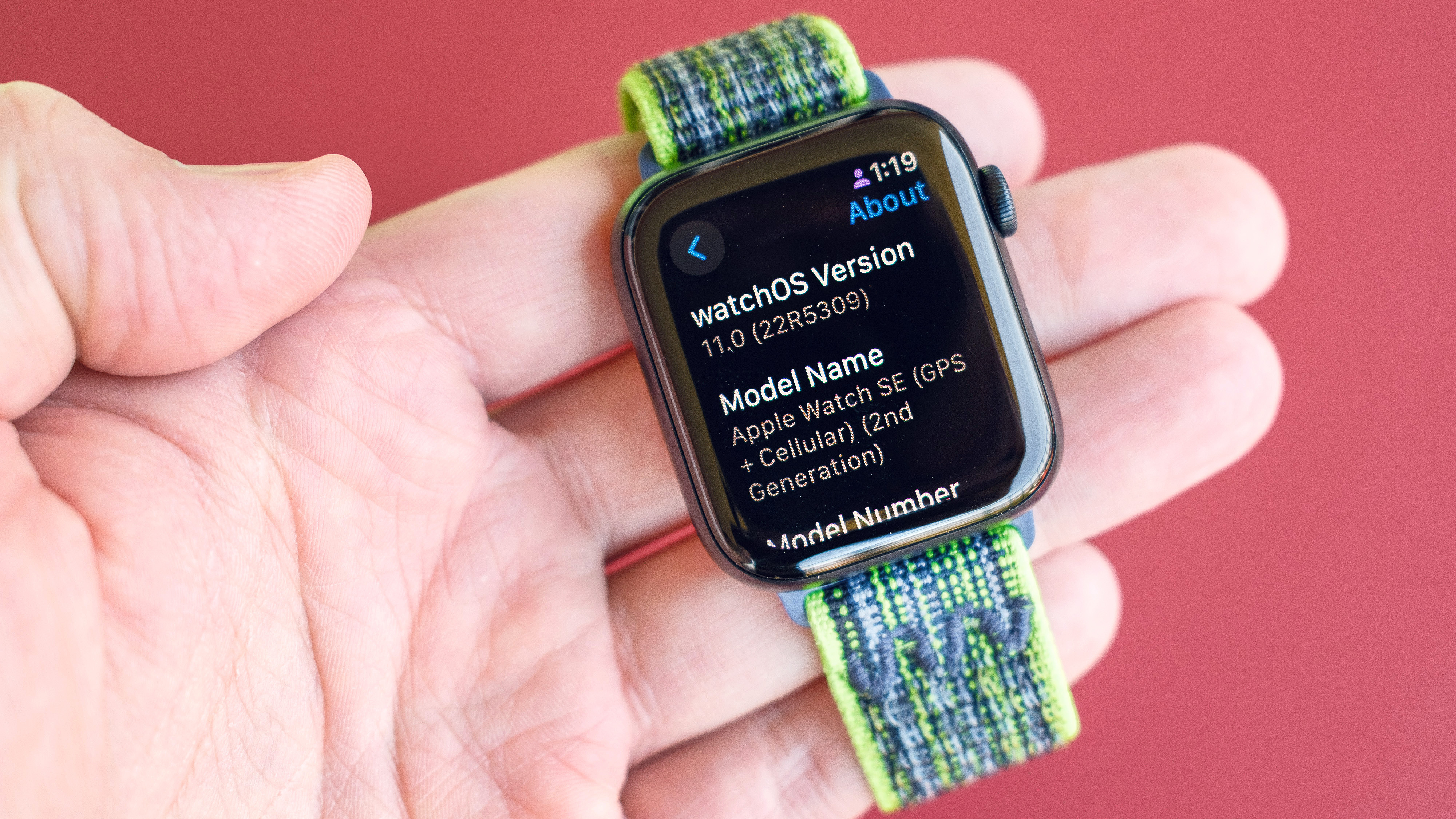 Close-up of Apple Watch SE 2022 and Apple's Activity app, which now lets you pause rings