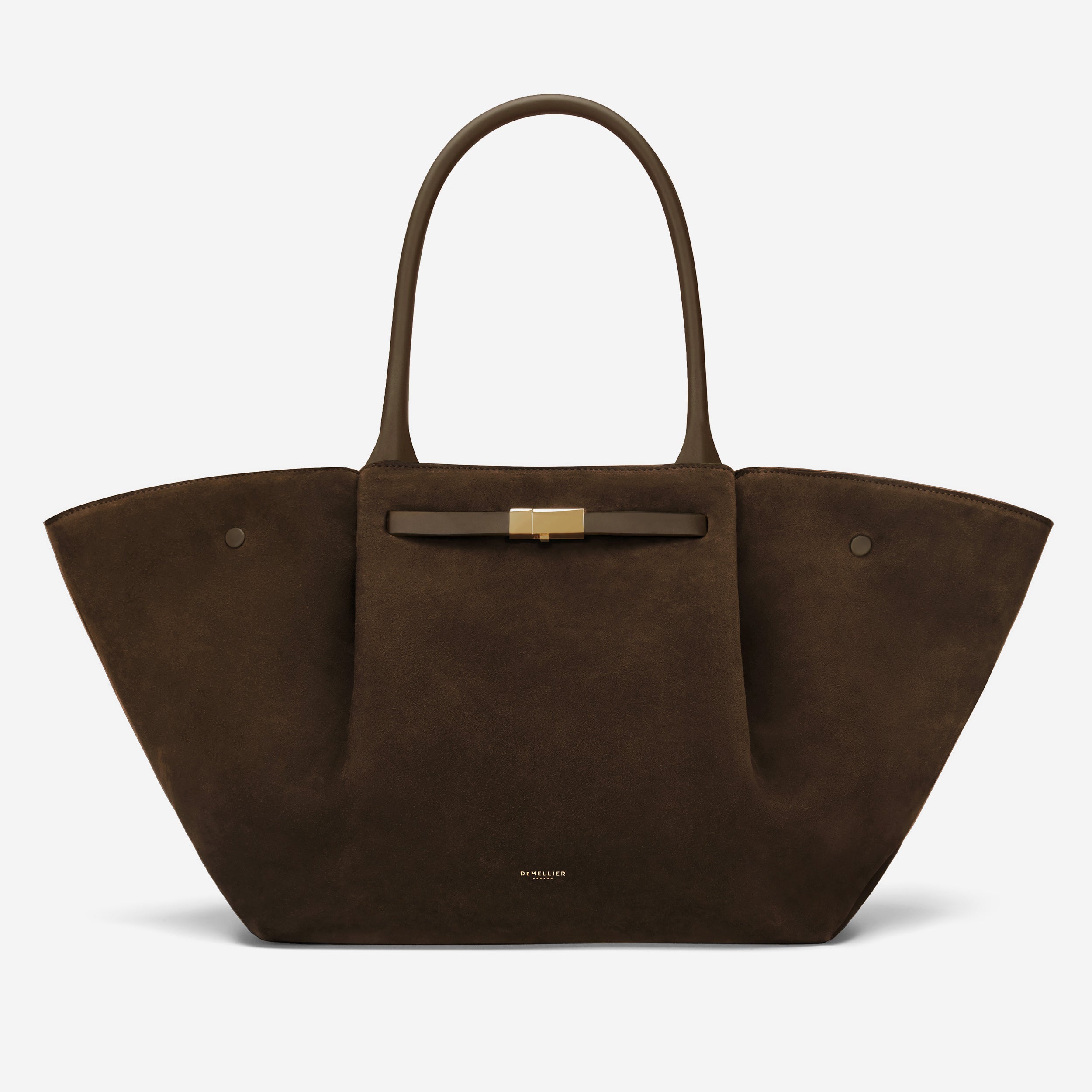 The New York | Mocha Suede 
Mocha Smooth | Demellier