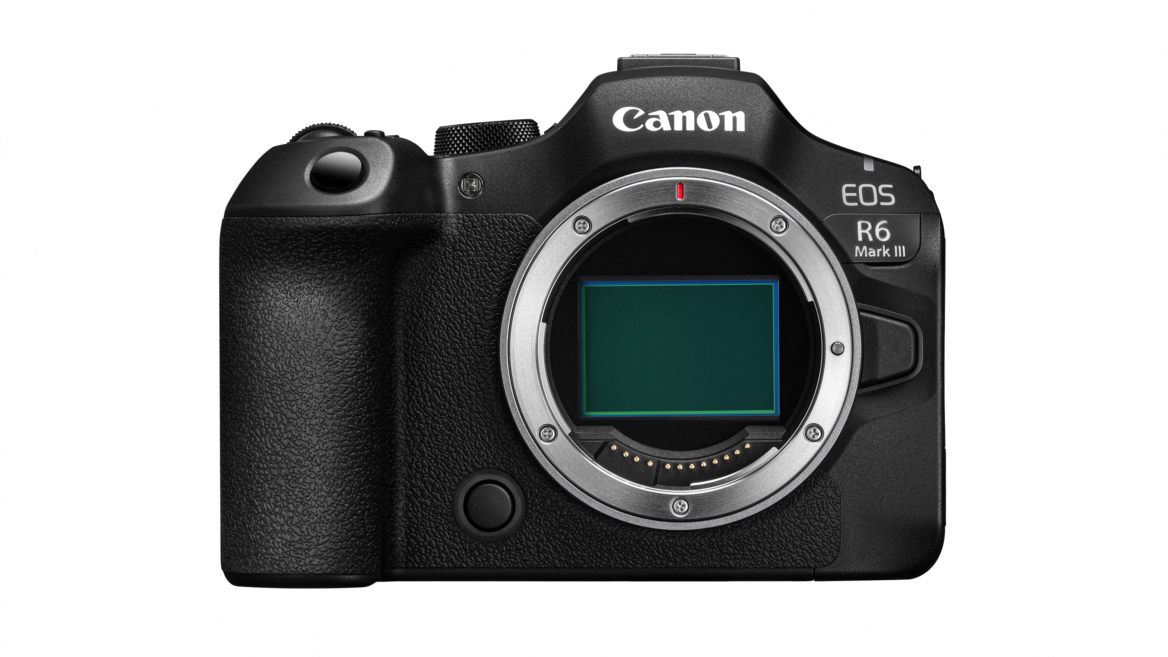 Canon EOS R6 Mark III against a white background