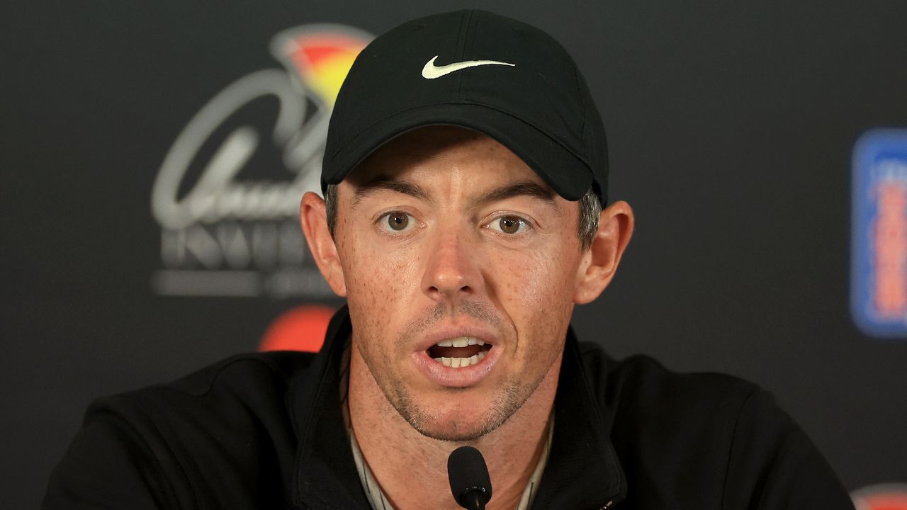 Rory McIlroy speaks to the press ahead of the Arnold Palmer Invitational