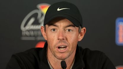 Rory McIlroy speaks to the press ahead of the Arnold Palmer Invitational