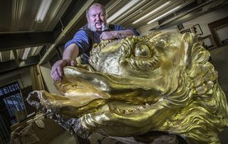 Alan Lamb, joinery and woodwork conservator, who runs Swan Farm Studios. (Picture: Mark Williamson/Country Life)