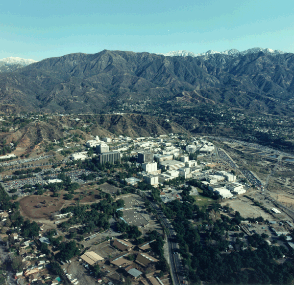 Aerial view of NASA&#039;s Jet Propulsion Laboratory