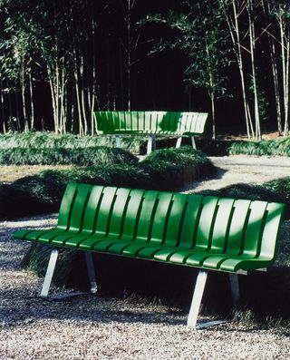 This 'Sussex Bench', 2003, was designed for Magis when Day was in his late 80s