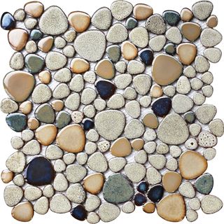 pebble mosaic tile 