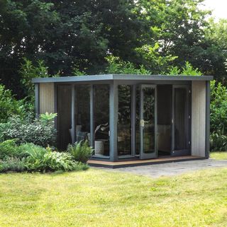 modern outdoor rom used as a home office from John Lewis