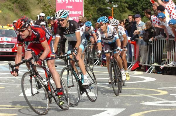 Cadel Evans (BMC) had another strong day in the mountains