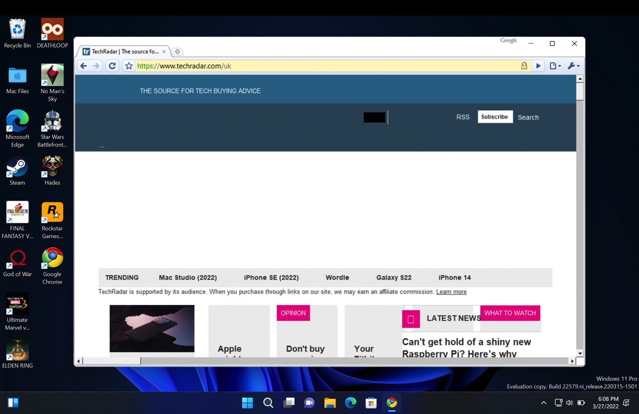Google Chrome 1 in Windows 11