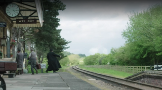 Father Brown tries to catch a train with no track
