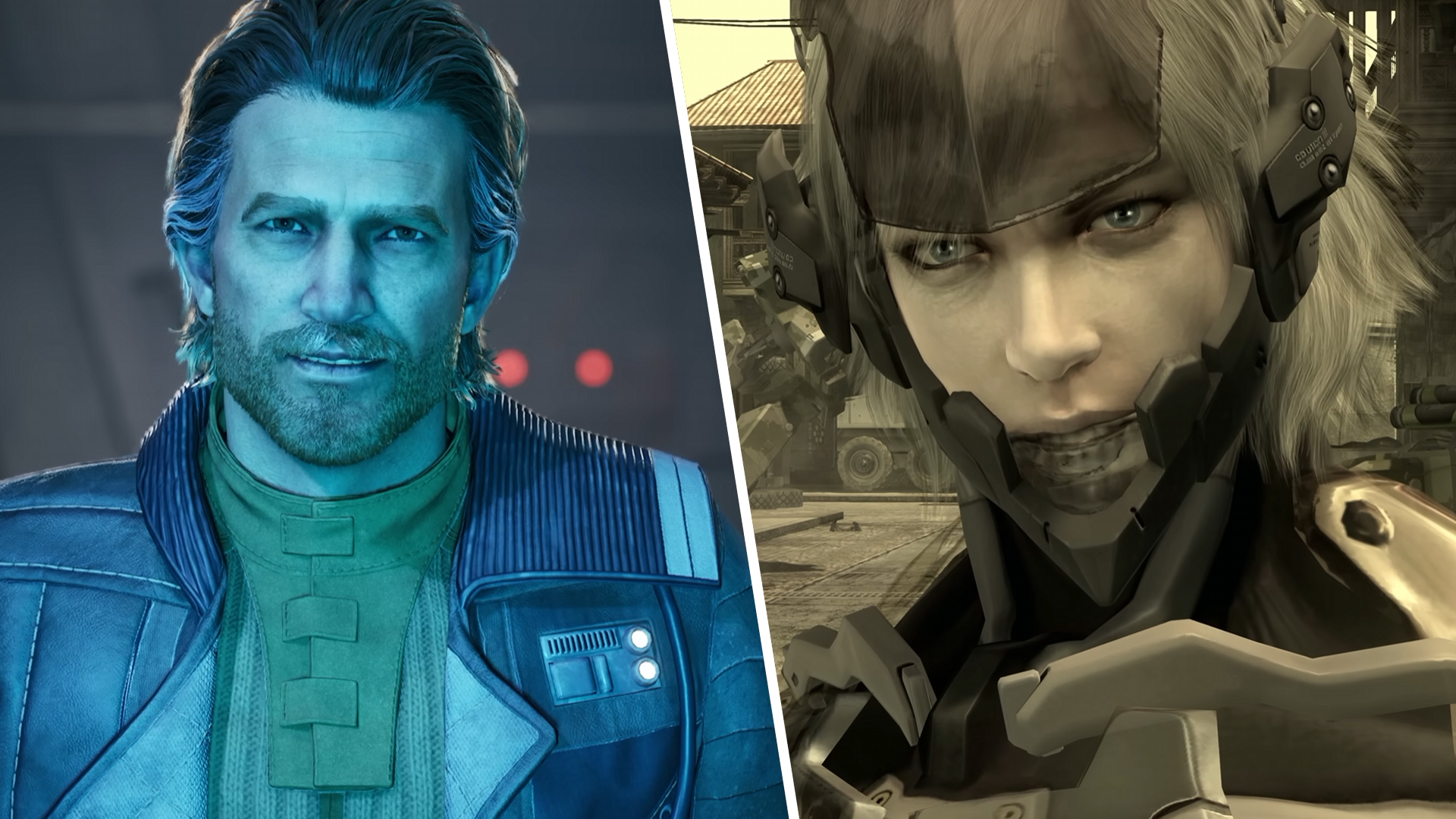 Star Wars Zero Company protagonist (left), Metal Gear Solid 4 Raiden (right)