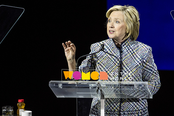 Hillary Clinton at the Women in World Summit
