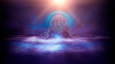 Bitcoin stock image