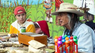 Paulina Alexis and Wes Studi on Reservation Dogs