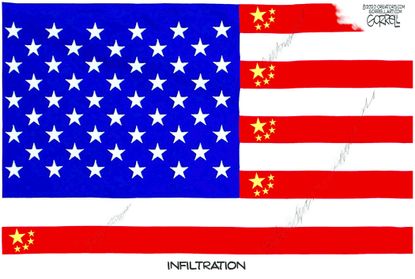 Political Cartoon U.S. China spying
