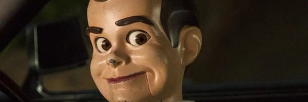 Goosebumps Slappy sitting behind the wheel