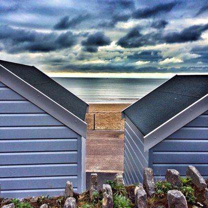 Beach huts at Alum Chine, Dorset.