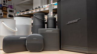 A picture of a set of Bose speakers