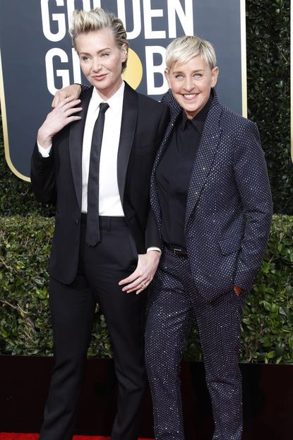 Portia de Rossi and Ellen DeGeneres 